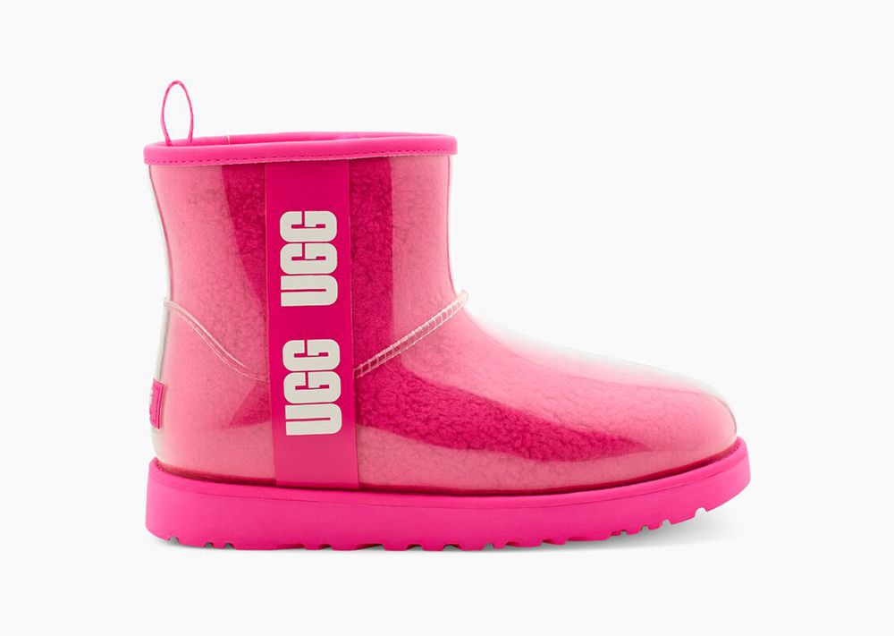 Ugg Classic Clear Mini - Womens Mini Boots - Rose - NZ (7418YZFGI)